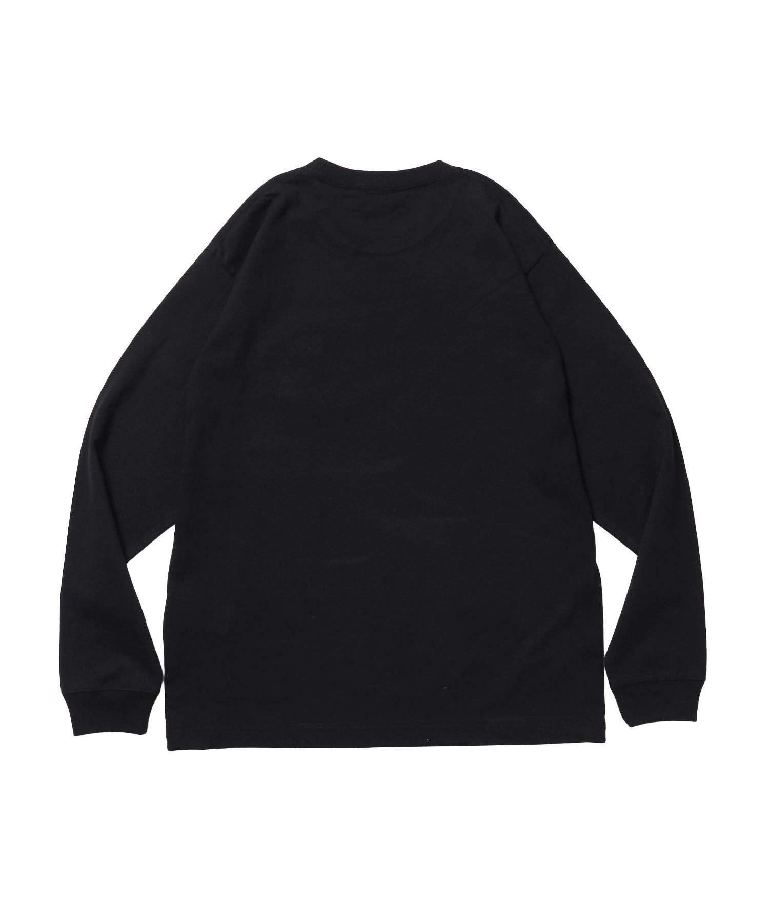 HEART GORILLA L/S TEE / クルーネック ロンT 長袖 刺繍 ワンポイント ユニセックス レギュラーシルエット ブラック