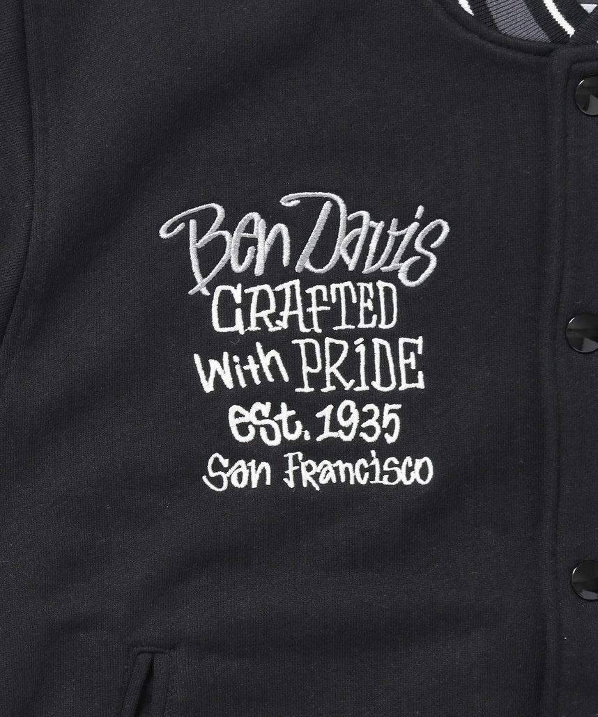 SWEAT STADIUM JACKET / スラックス ジャケット 刺繍 ワンポイント 裏毛 ワッペン 柄80