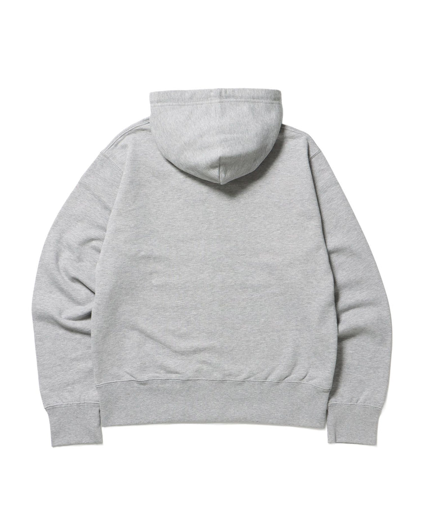 ※WEB限定 / ロゴ裏毛ジップパーカー / sqnz logo pt zip p/k グレー