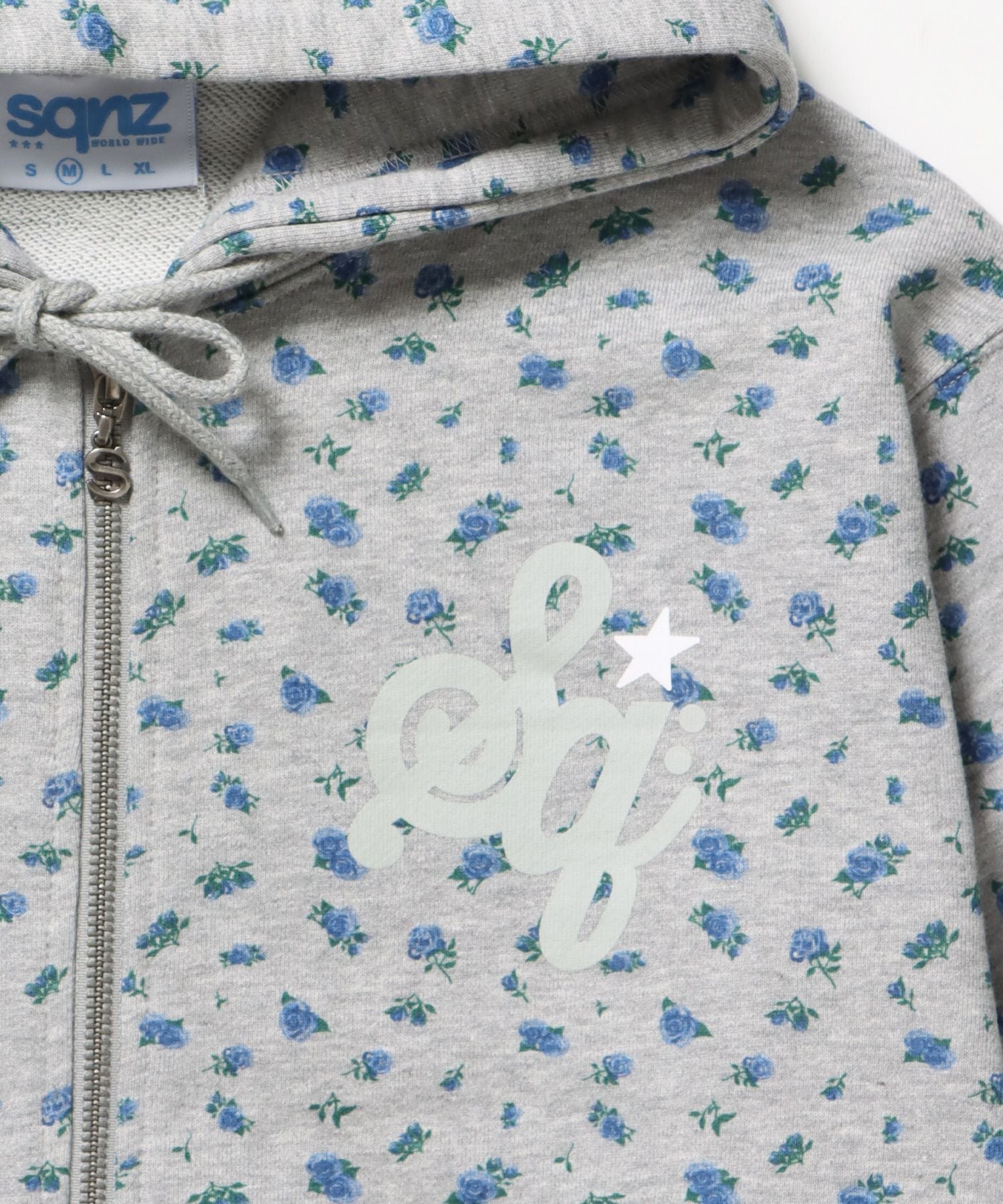 ※WEB限定 / ロゴ裏毛ジップパーカー / sqnz logo pt zip p/k 柄83