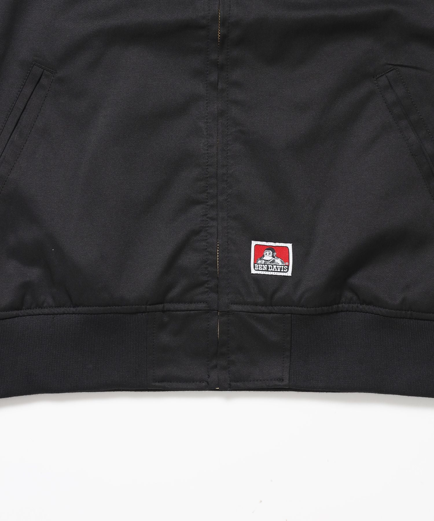 THEATER EMB BM JACKET / ワーク ジャケット ジップ 刺繍 ポケット ワンポイント ブラック
