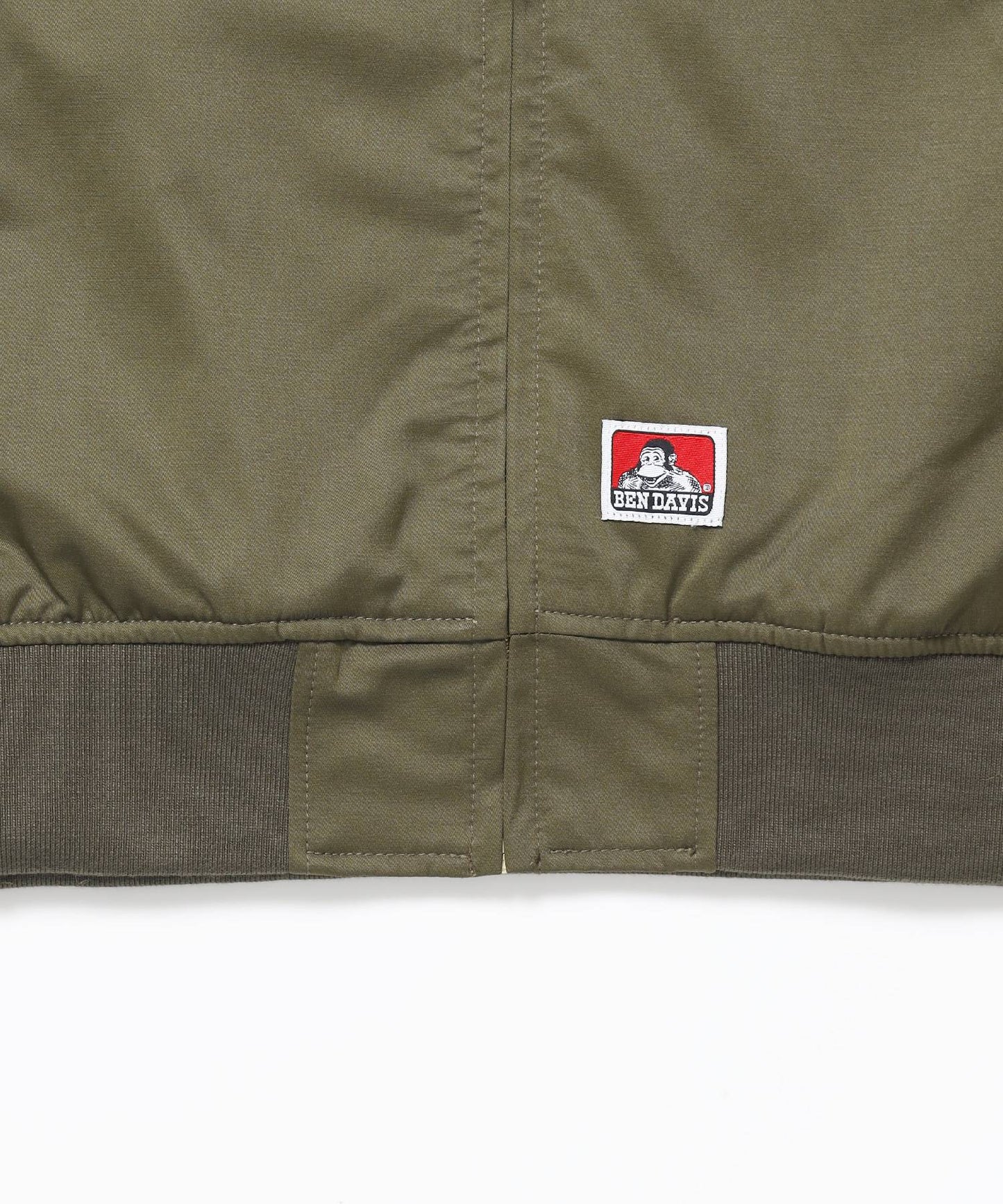 THEATER EMB BM JACKET / ワーク ジャケット ジップ 刺繍 ポケット ワンポイント カーキ