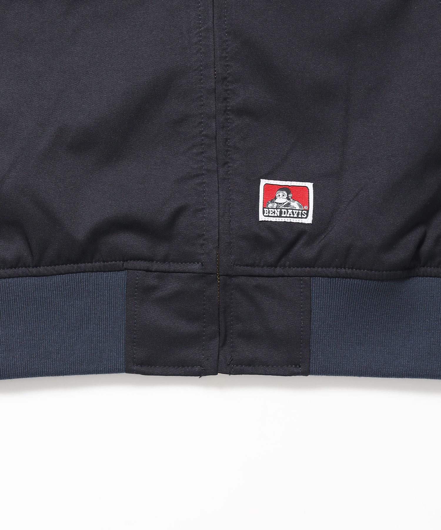 THEATER EMB BM JACKET / ワーク ジャケット ジップ 刺繍 ポケット ワンポイント ネイビー