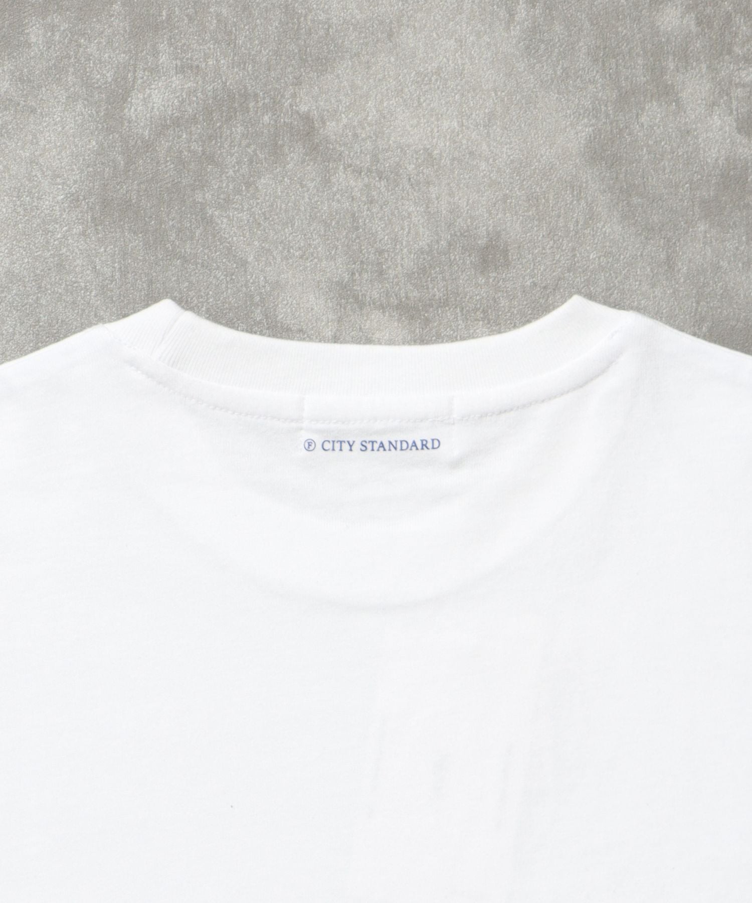 センタープリントロゴショート丈Tシャツ / Tシャツ クルーネック 半袖 プリント ホワイト