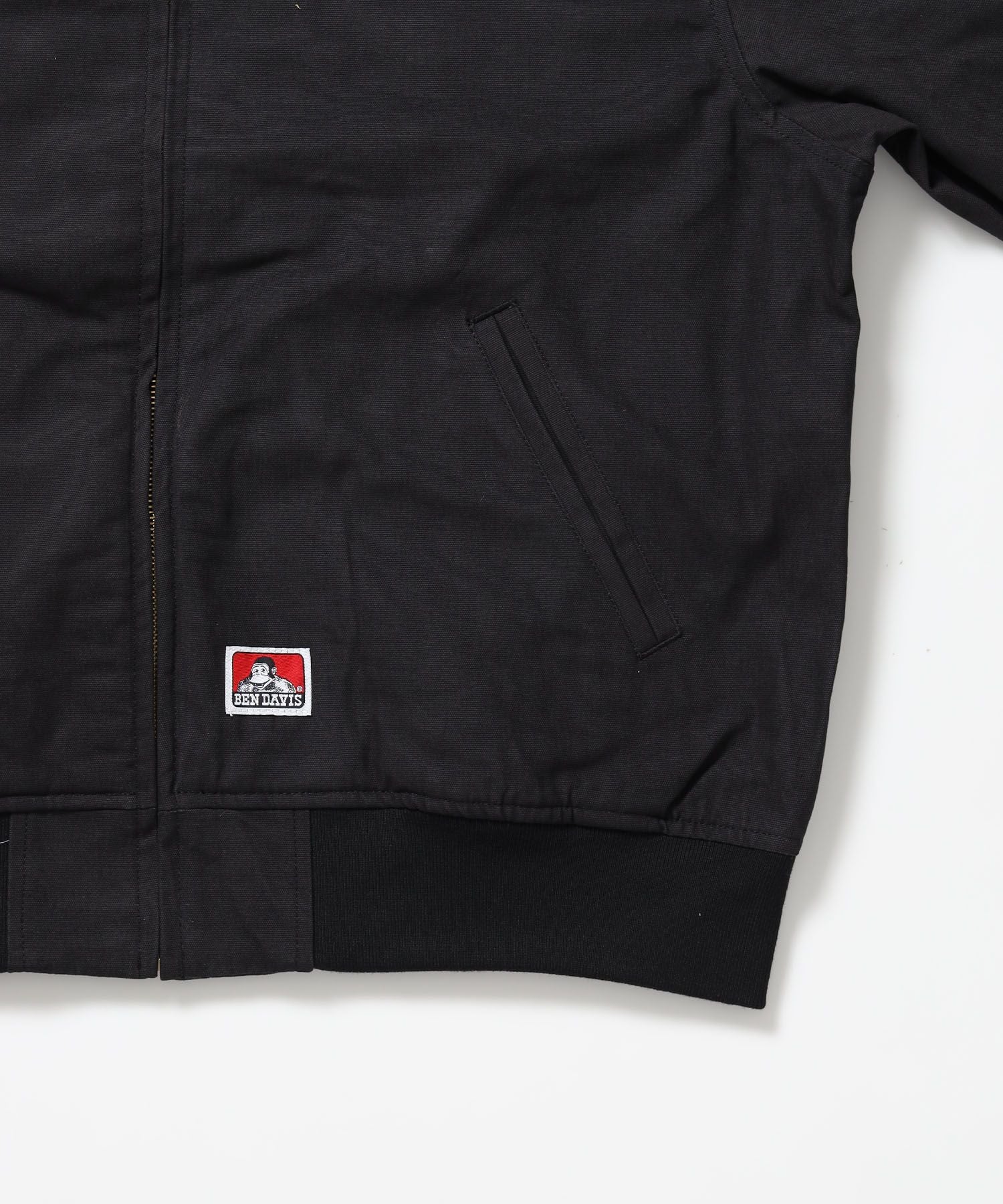 COTTON DUCK SOUVENIR JACKET / スーベニア 刺繍 フライトジャケット ユニセックス 裏地付き アウター ブラック