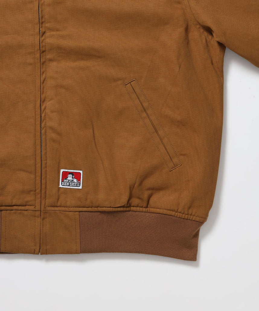 COTTON DUCK SOUVENIR JACKET / スーベニア 刺繍 フライトジャケット ユニセックス 裏地付き アウター ベージュ