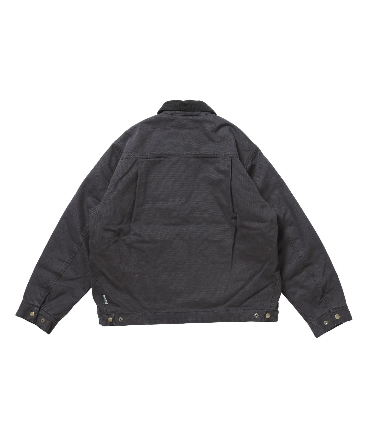 ZIP FRONT TRUCKER JACKET / トラッカージャケット コーデュロイ衿 ショート丈 中綿キルティング アウター ユニセックス