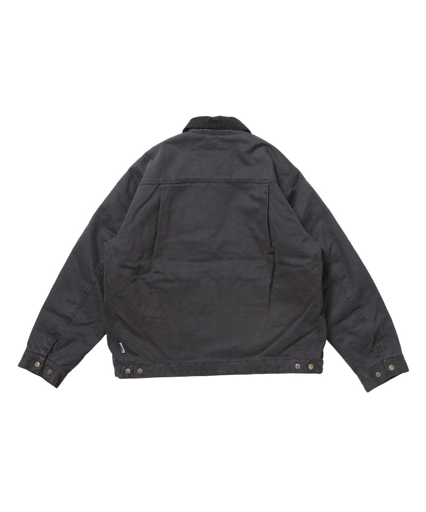 ZIP FRONT TRUCKER JACKET / トラッカージャケット コーデュロイ衿 ショート丈 中綿キルティング アウター ユニセックス
