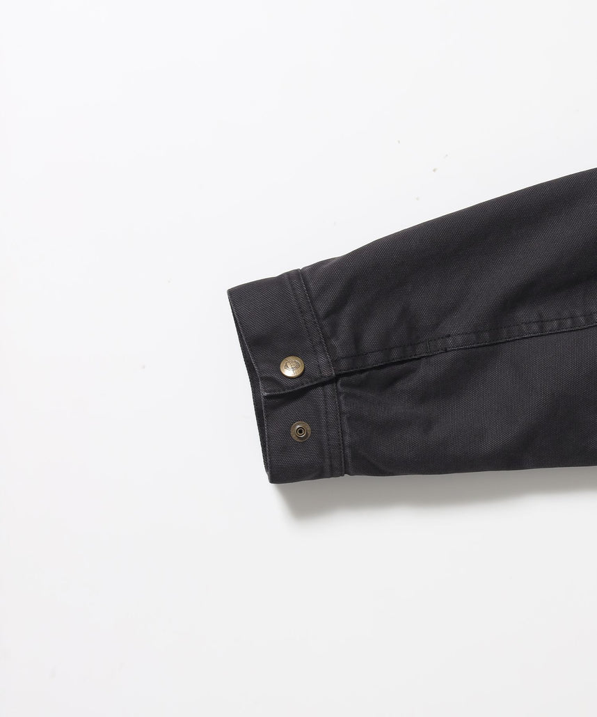 ZIP FRONT TRUCKER JACKET / トラッカージャケット コーデュロイ衿 ショート丈 中綿キルティング アウター ユニセックス