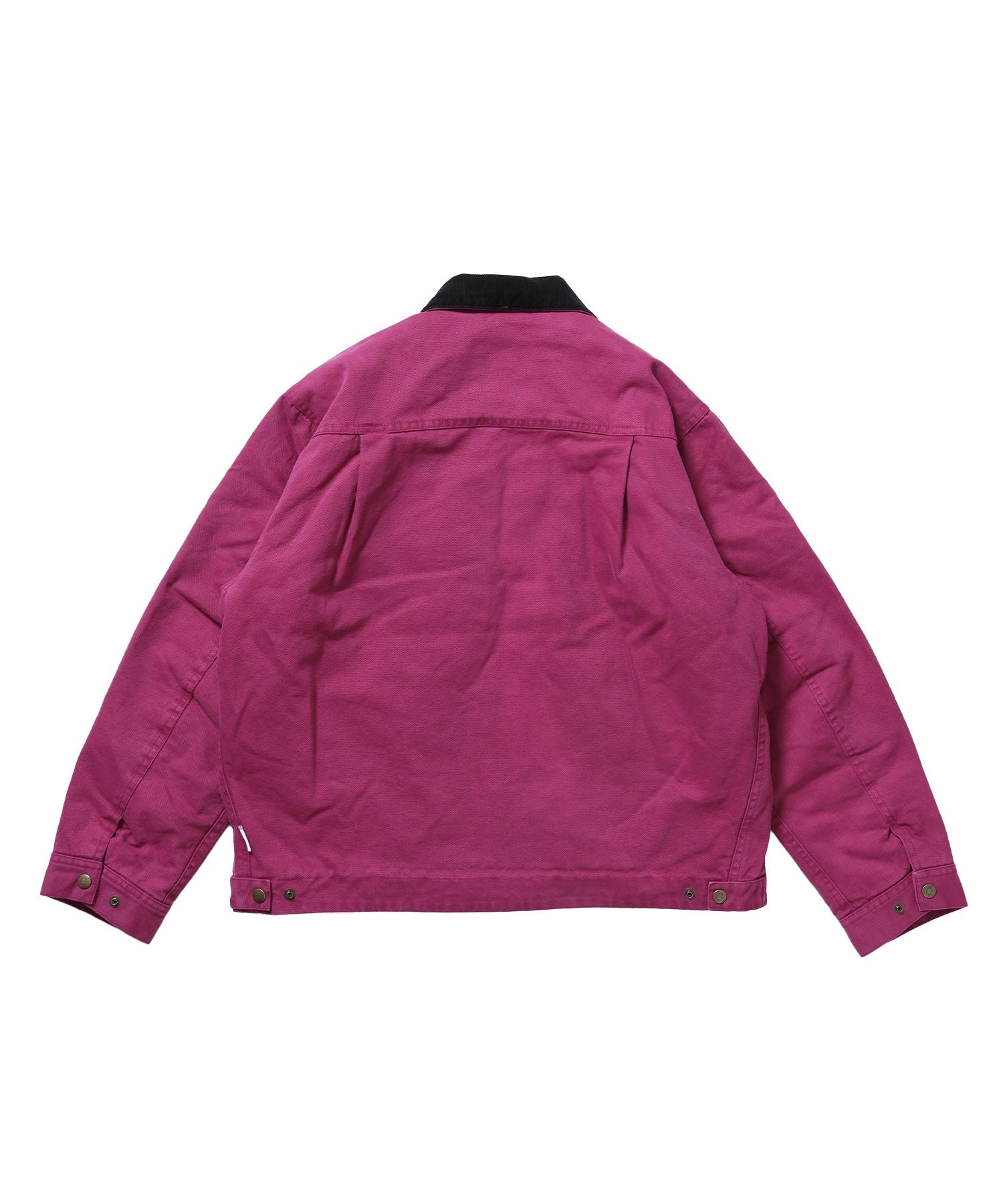 ZIP FRONT TRUCKER JACKET / トラッカージャケット コーデュロイ衿 ショート丈 中綿キルティング アウター ユニセックス