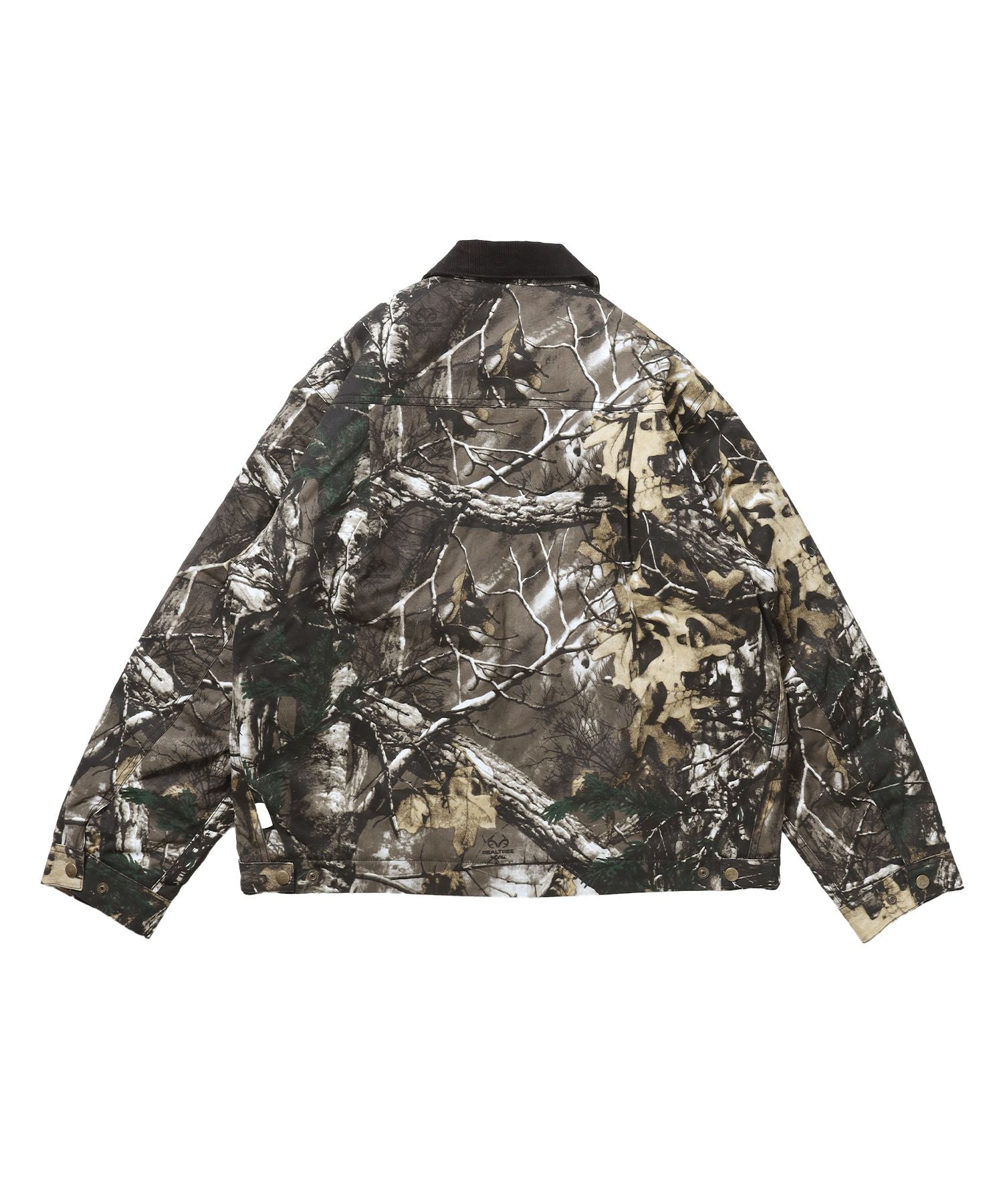 ZIP FRONT TRUCKER JACKET / トラッカージャケット コーデュロイ衿 ショート丈 中綿キルティング アウター ユニセックス