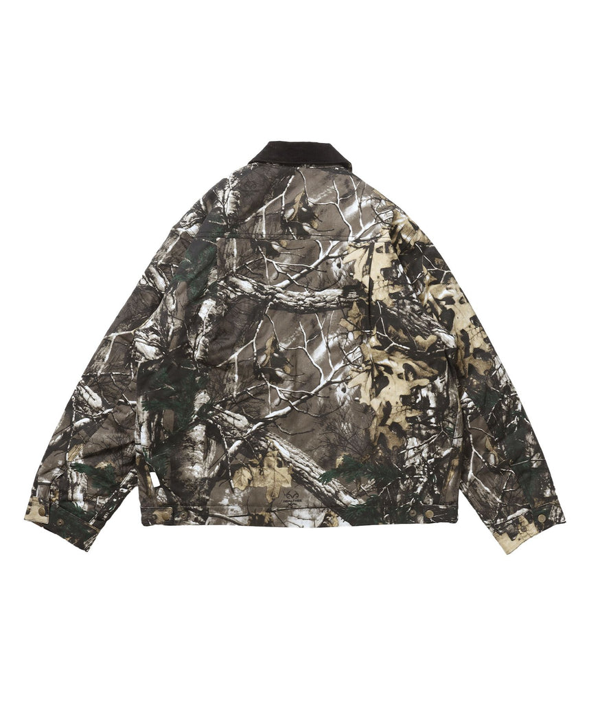 ZIP FRONT TRUCKER JACKET / トラッカージャケット コーデュロイ衿 ショート丈 中綿キルティング アウター ユニセックス