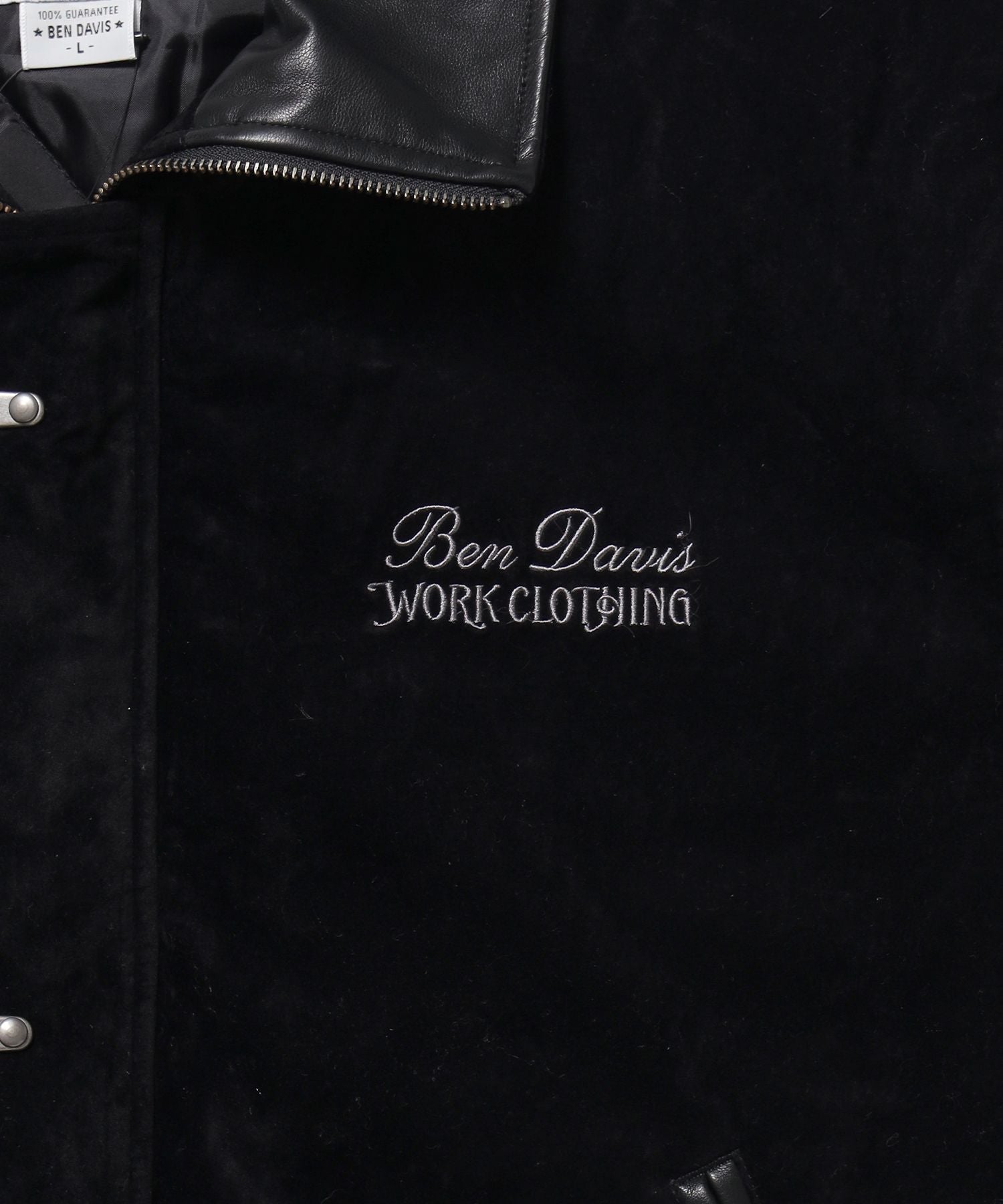 FAUX SUEDE RESCUE JACKET / レスキュージャケット フェイクスエード 中綿キルティング ハイネック ワッペン アウター ユニセックス ブラック