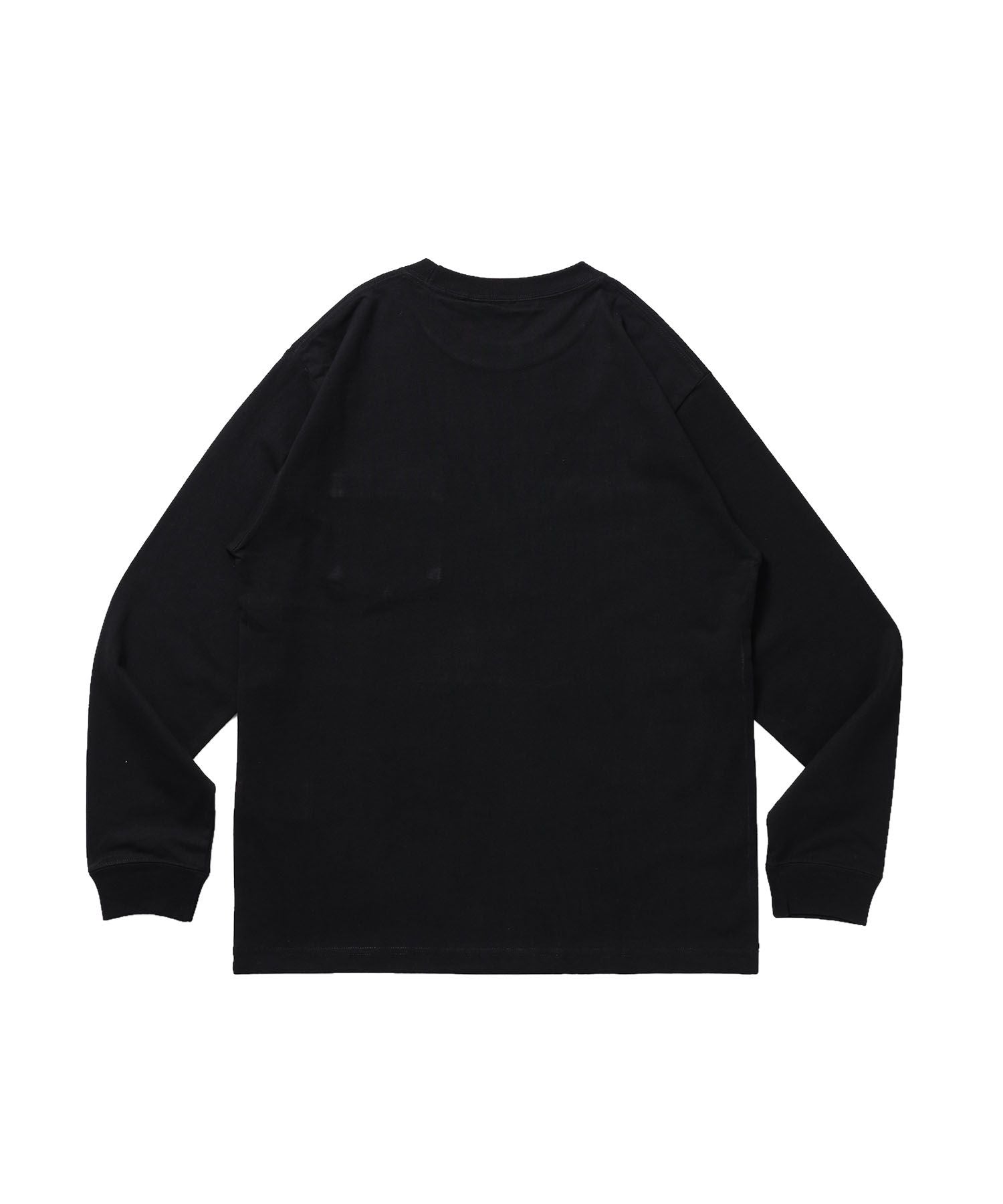 L/S POCKET TEE (REG) / ユニセックス ロングスリーブ ポケットT レギュラーフィット 長袖 ワンポイント ブラック