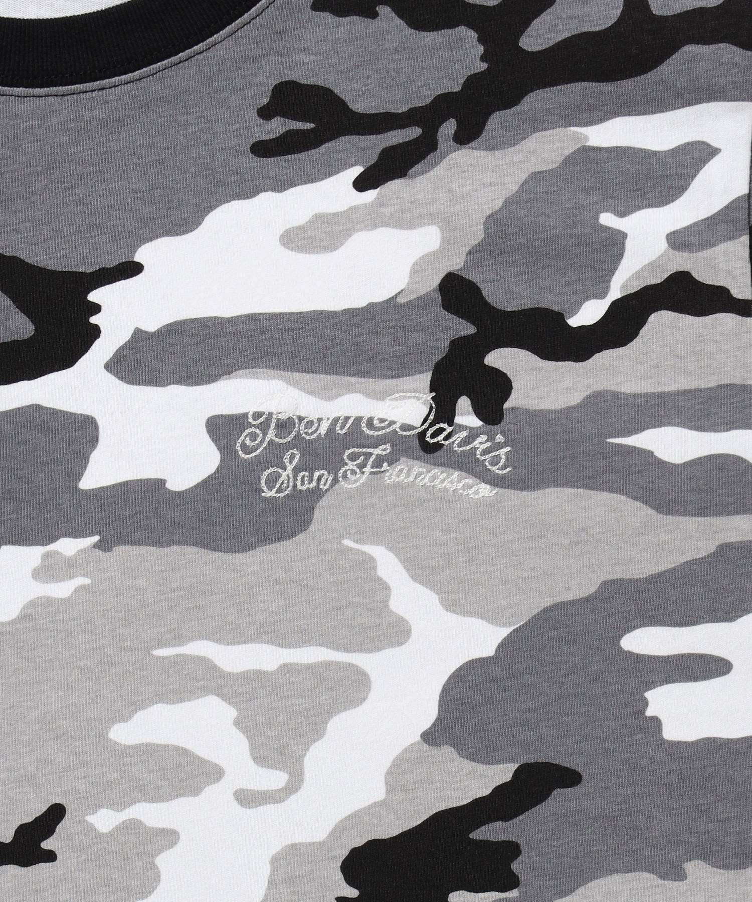 SCRIPT VNTG L/S TEE (REG) / ロンT 長袖 刺繍 ビスネーム ヴィンテージ加工 レギュラーフィット ユニセックス 柄80