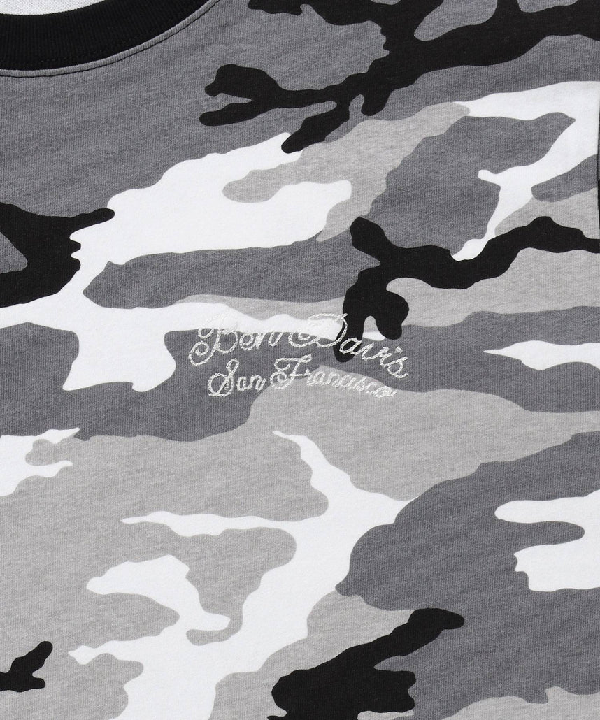 SCRIPT VNTG L/S TEE (REG) / ロンT 長袖 刺繍 ビスネーム ヴィンテージ加工 レギュラーフィット ユニセックス 柄80