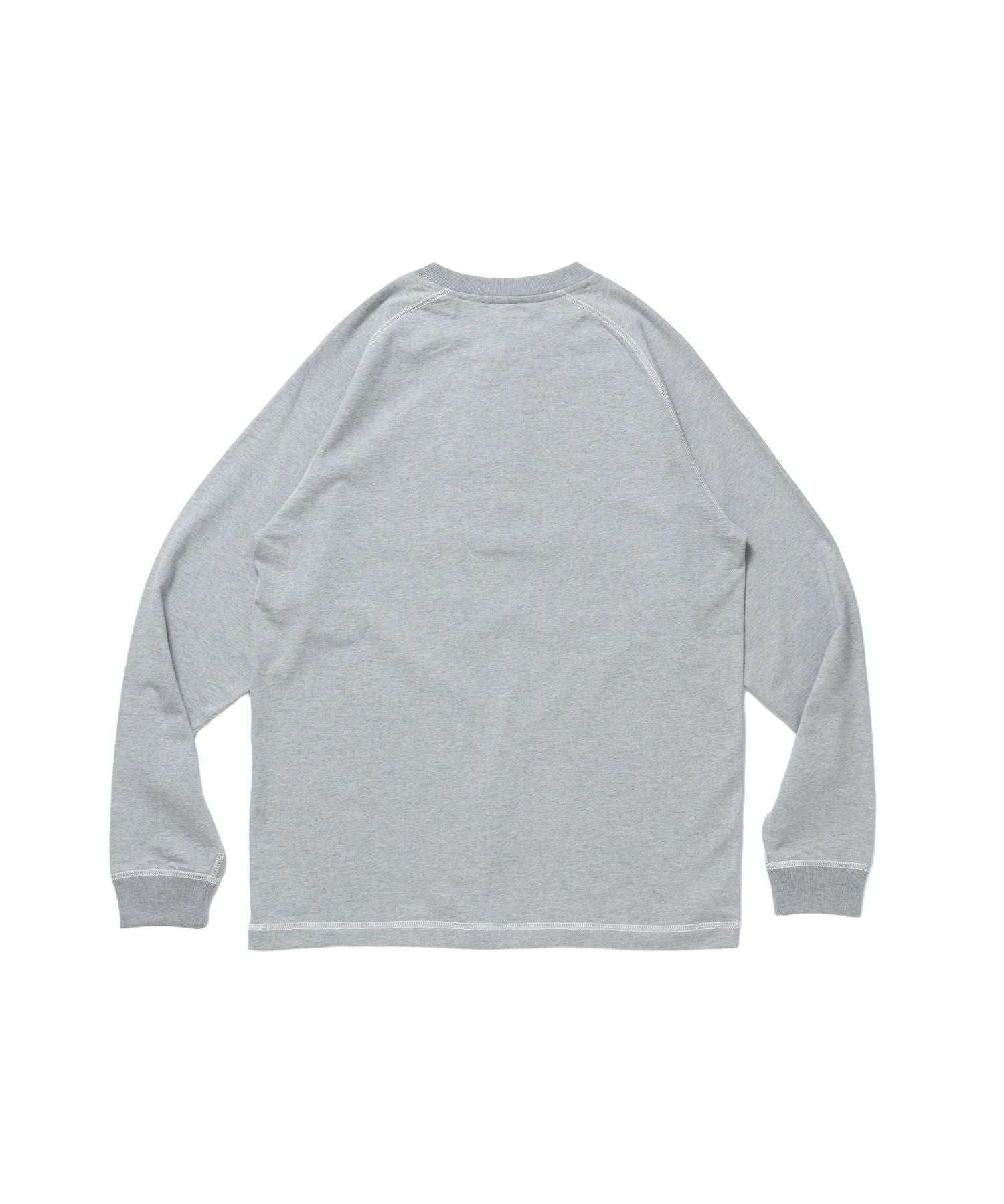 BEN'S HENLEY L/S TEE / ヘンリーネック ロング ユニセックス ラグラン 長袖 グレー