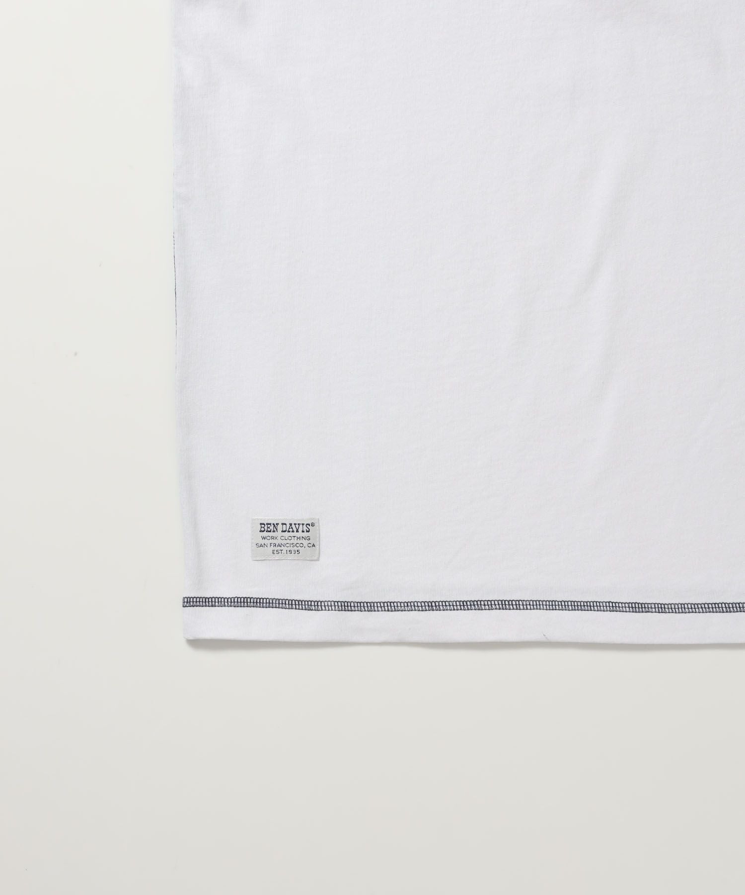 BEN'S HENLEY L/S TEE / ヘンリーネック ロング ユニセックス ラグラン 長袖 ホワイト