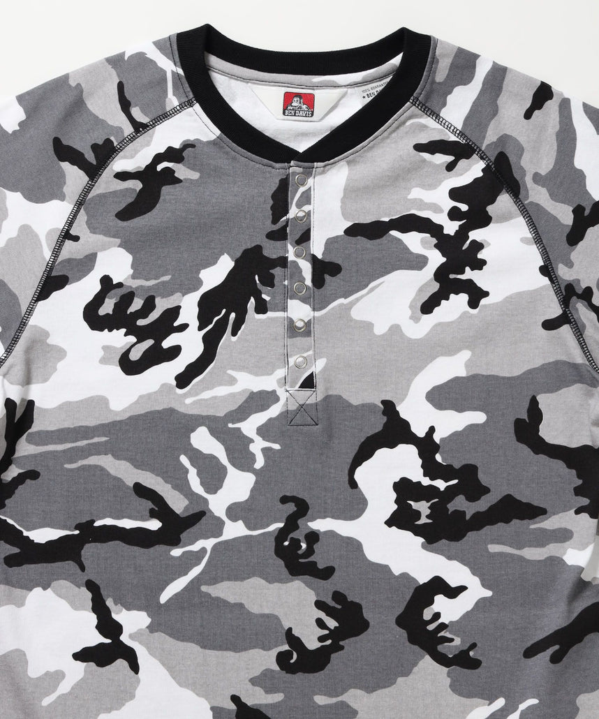 BEN'S HENLEY L/S TEE / ヘンリーネック ロング ユニセックス ラグラン 長袖 柄80