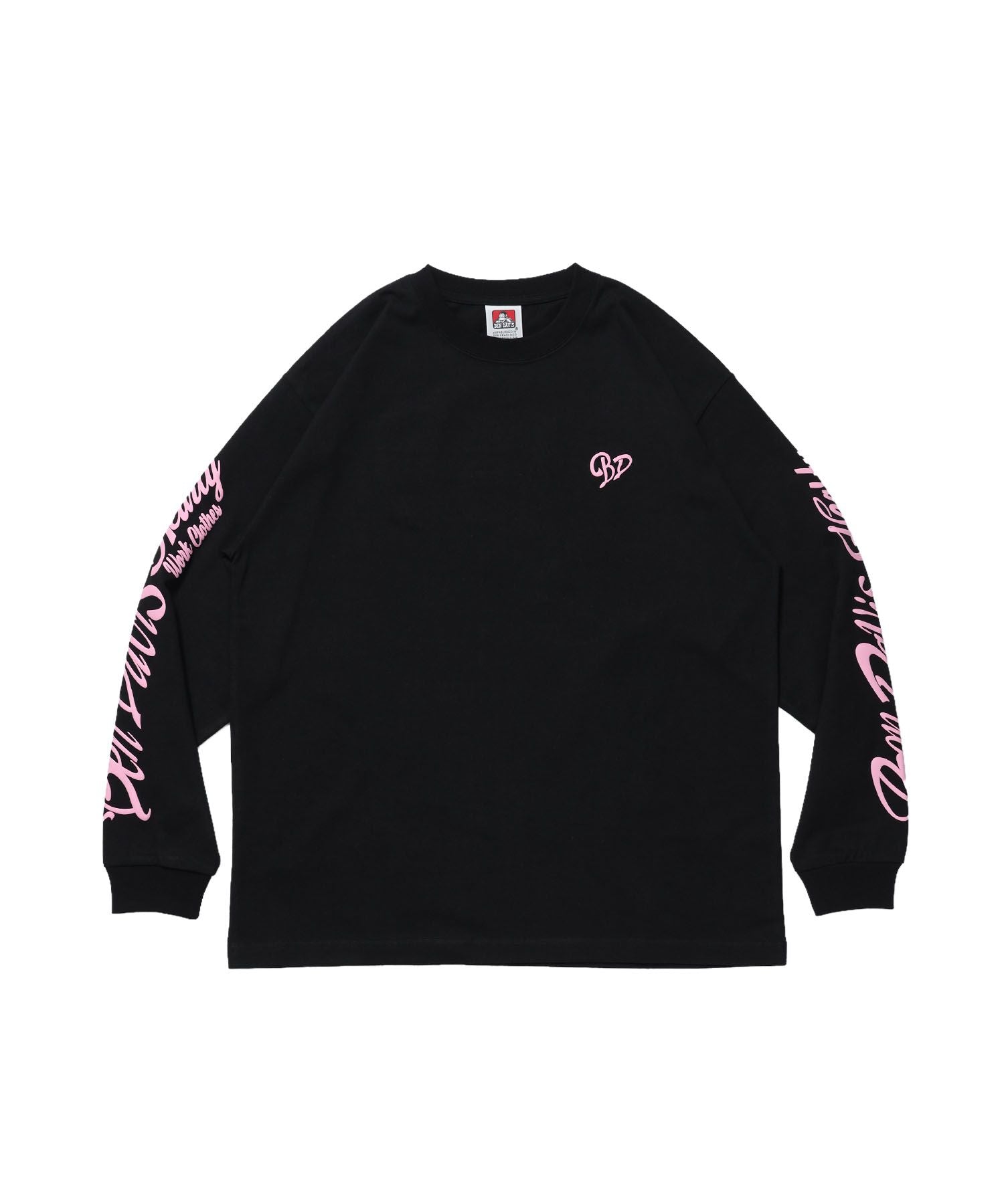 【BEN DAVIS(ベンデイビス)】GRAPHIC WIDE L/S TEE / ワイドシルエット グラフィック ロンT 長袖 ユニセックス ブラック
