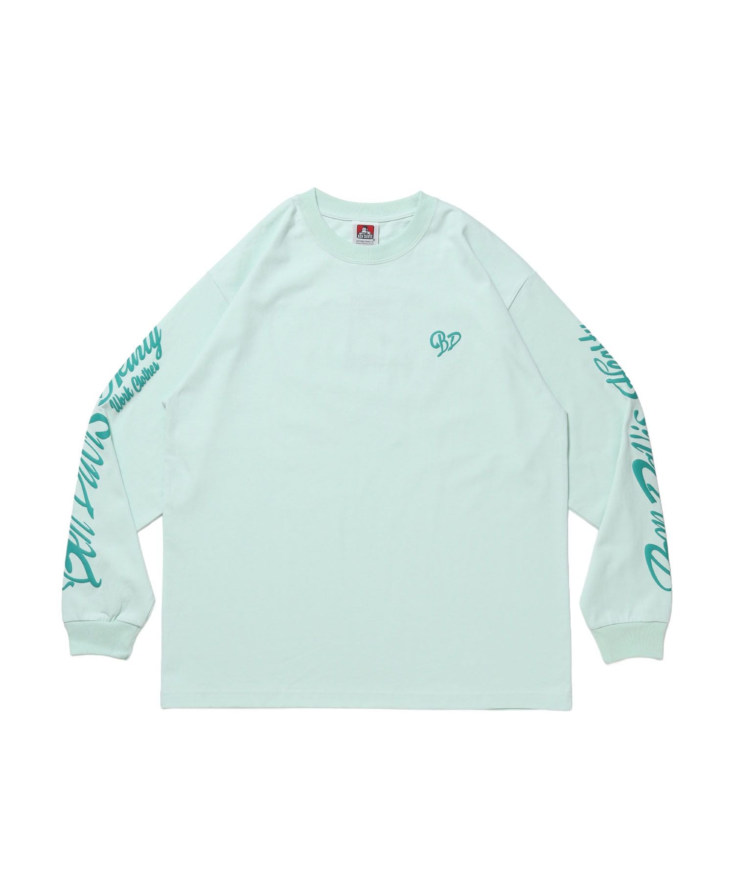 【BEN DAVIS(ベンデイビス)】GRAPHIC WIDE L/S TEE / ワイドシルエット グラフィック ロンT 長袖 ユニセックス ミント