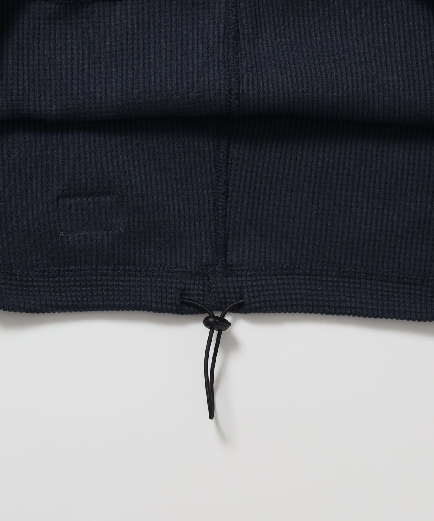BIG WAFFLE HENLEY WIDE P/O / ワッフル ヘンリー ネック ワイドシルエット ロンT ユニセックス 長袖 ネイビー