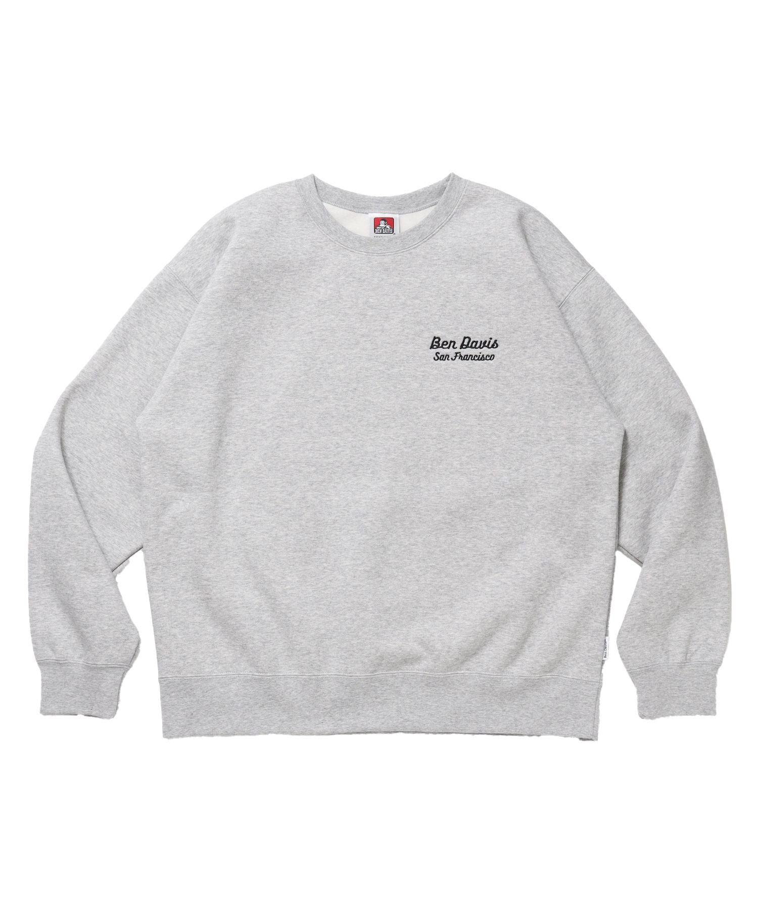 【BEN DAVIS(ベンデイビス)】Graphic Sweatshirt / スウェット クルーネック グラフィック 裏起毛 ユニセックス グレー