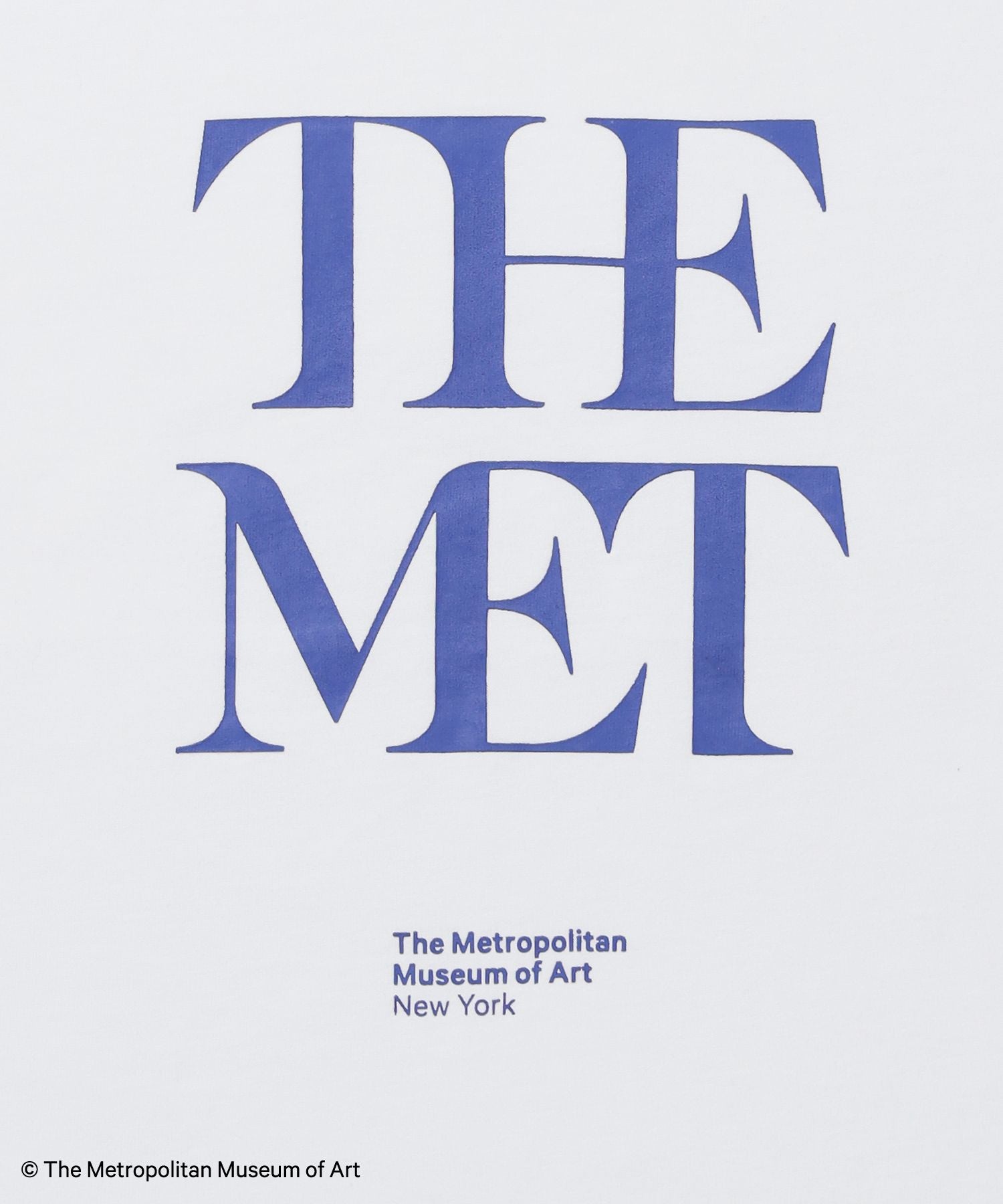 The MetデカロゴTシャツ / メトロポリタン美術館 半袖 クルーネック プリント ワンポイント ホワイト