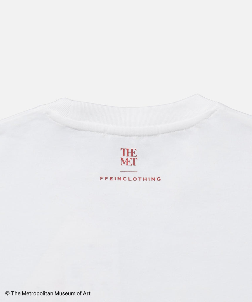 The MetデカロゴTシャツ / メトロポリタン美術館 半袖 クルーネック プリント ワンポイント 柄80