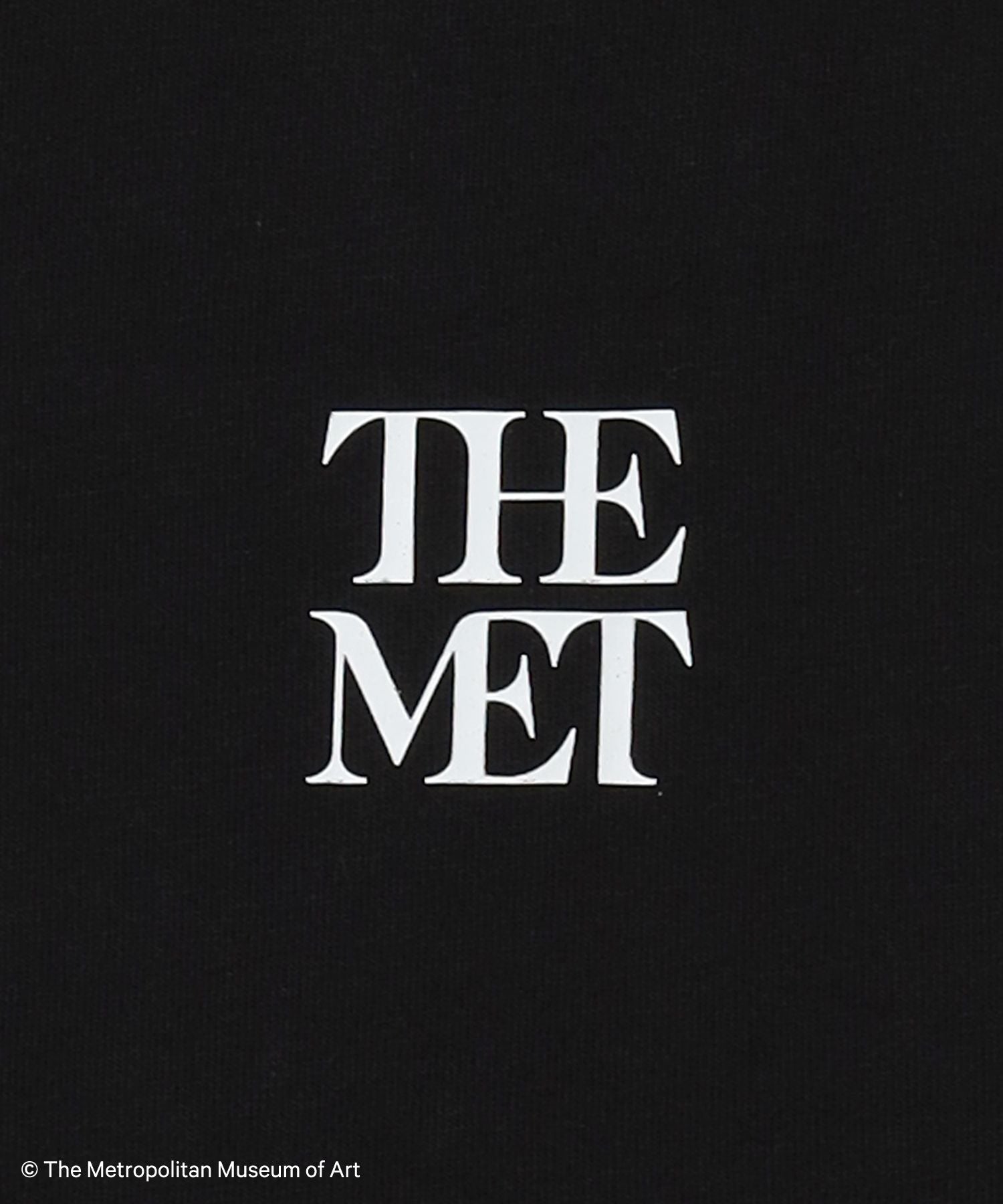 The MetワンポイントTシャツ / メトロポリタン美術館 半袖 クルーネック プリント ワンポイント ブラック