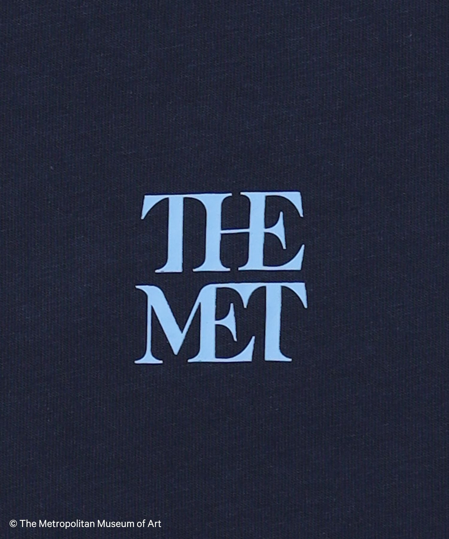 The MetワンポイントTシャツ / メトロポリタン美術館 半袖 クルーネック プリント ワンポイント ネイビー