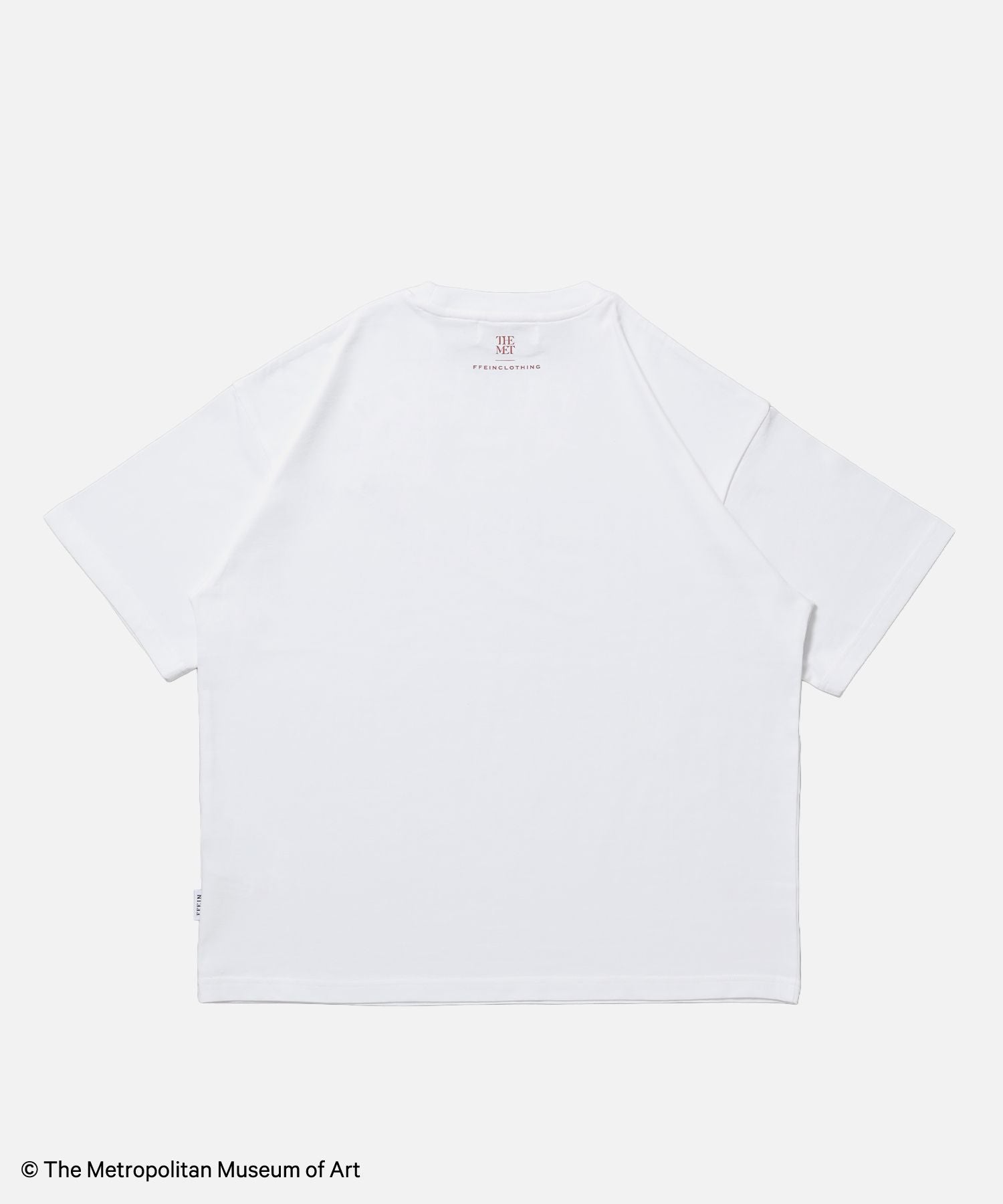 The Met小文字グラフィックTシャツ / メトロポリタン美術館 半袖 クルーネック プリント ワンポイント ホワイト