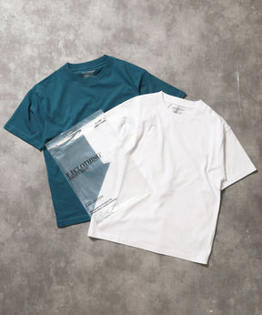 「ラフに着てもサマになる、太リブベーシックTシャツ」カラバリ太リブベーシックTシャツ ホワイト