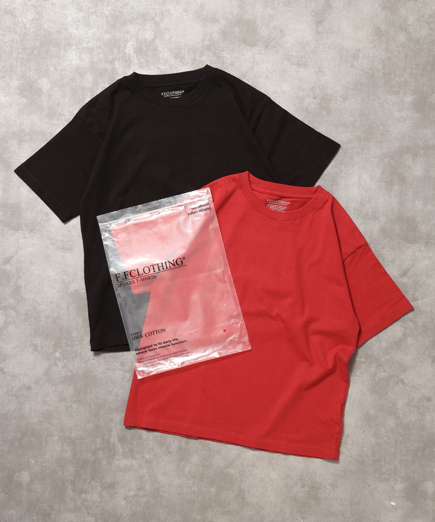 【FFEIN(フェイン)】「ラフに着てもサマになる、太リブベーシックTシャツ」カラバリ太リブベーシックTシャツ ブラック
