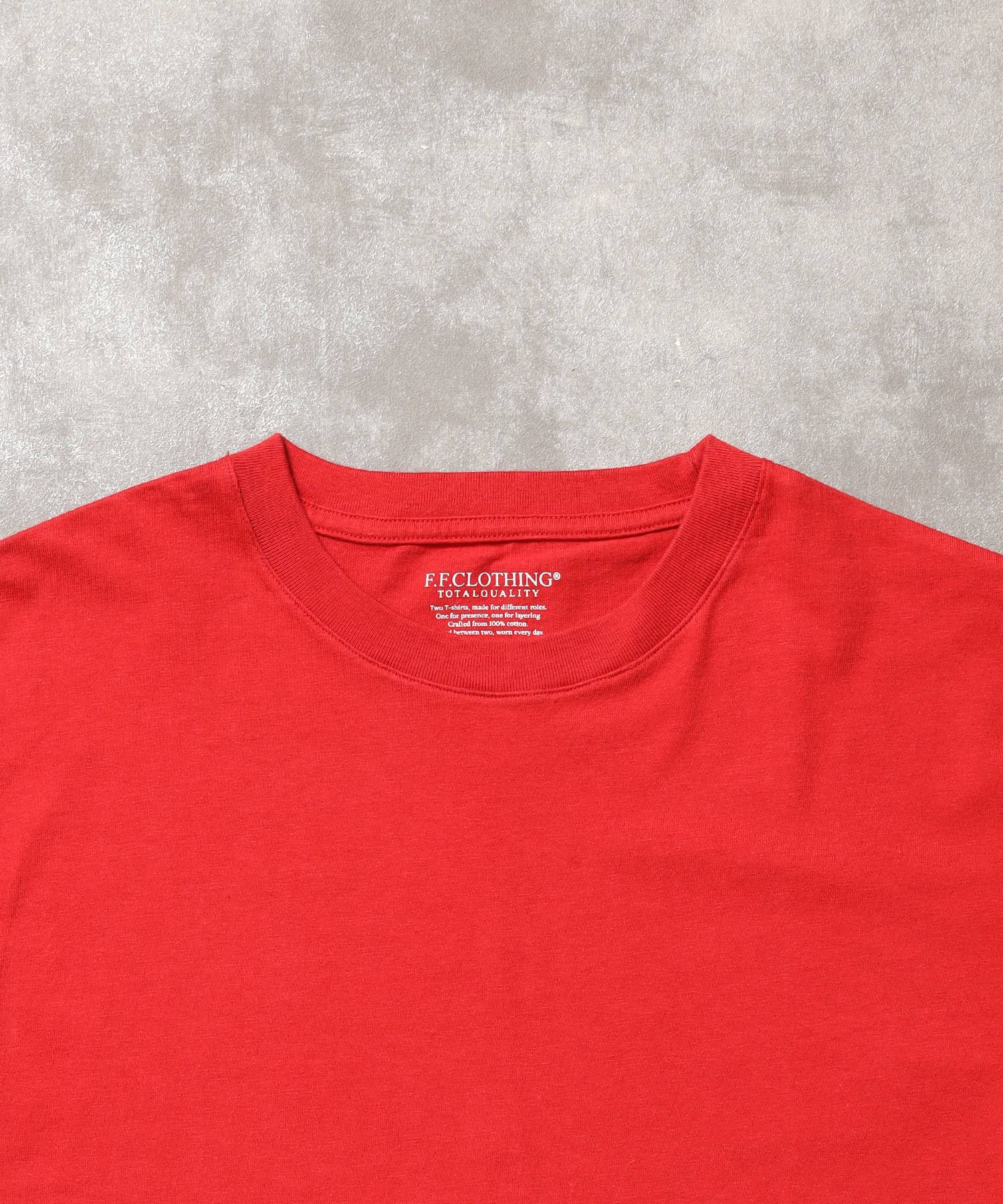 「ラフに着てもサマになる、太リブベーシックTシャツ」カラバリ太リブベーシックTシャツ ブラック