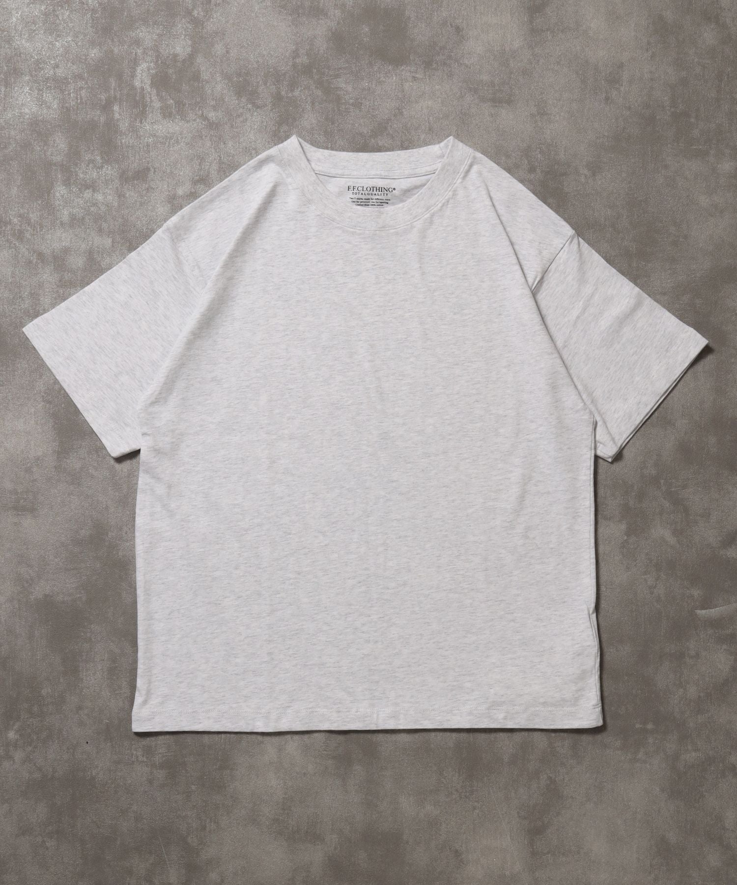 【FFEIN(フェイン)】「ラフに着てもサマになる、太リブベーシックTシャツ」カラバリ太リブベーシックTシャツ アッシュグレー
