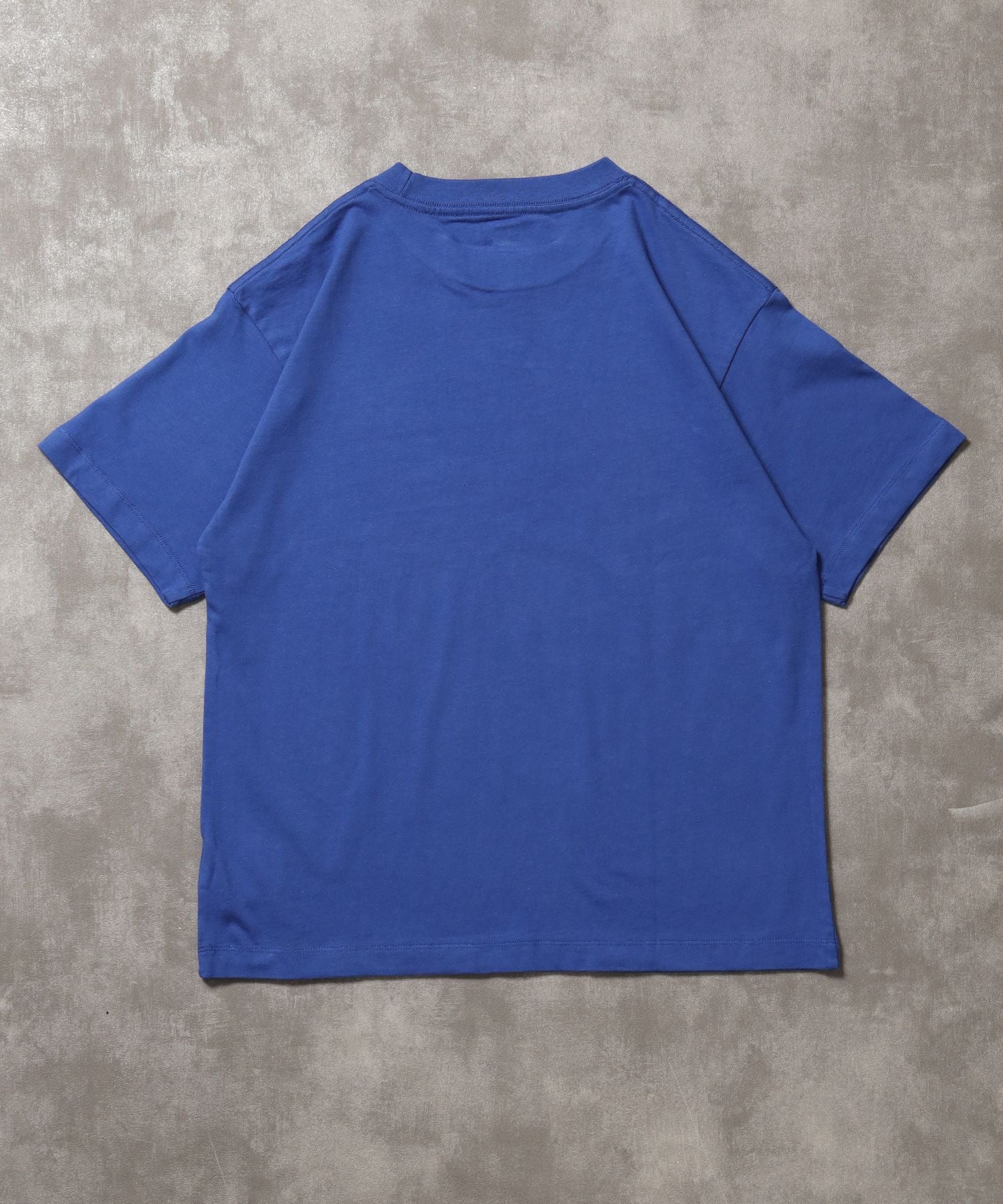 「ラフに着てもサマになる、太リブベーシックTシャツ」カラバリ太リブベーシックTシャツロイヤルブルー