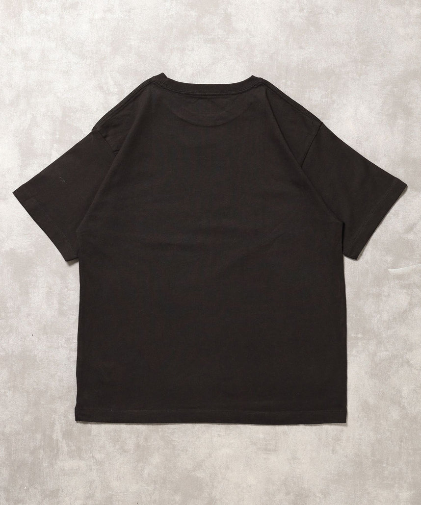 「FFEINらしいミニマルな着こなしを叶える」カラバリ細リブベーシックTシャツ【バイオウォッシュ】 ブラック