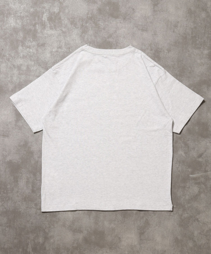 「FFEINらしいミニマルな着こなしを叶える」カラバリ細リブベーシックTシャツ【バイオウォッシュ】 アッシュグレー