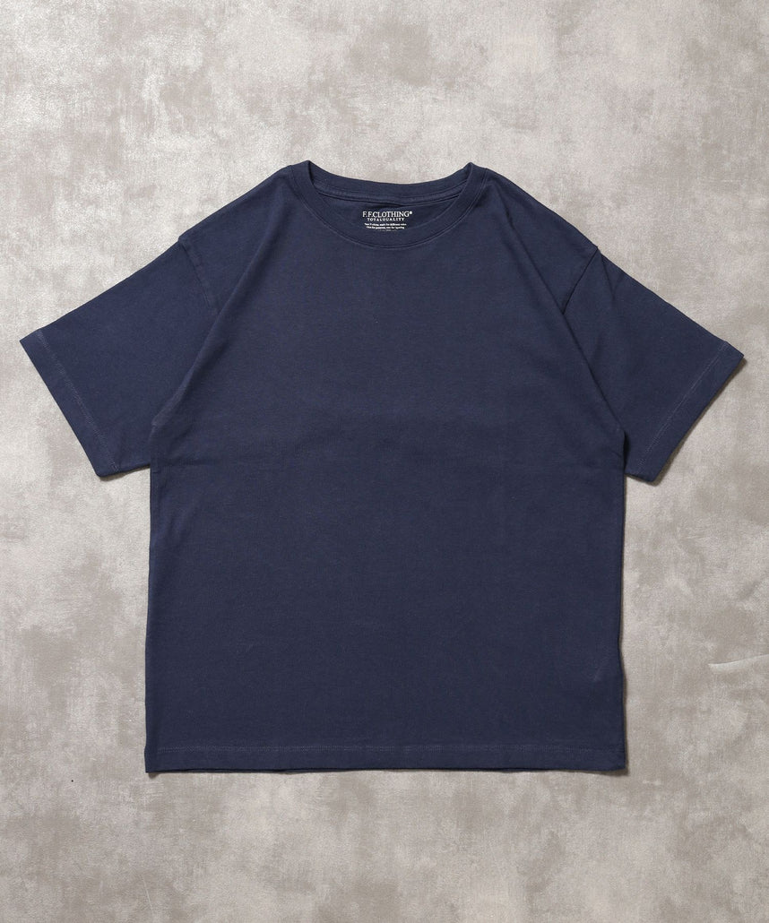 【FFEIN(フェイン)】「FFEINらしいミニマルな着こなしを叶える」カラバリ細リブベーシックTシャツ【バイオウォッシュ】 アッシュグレー