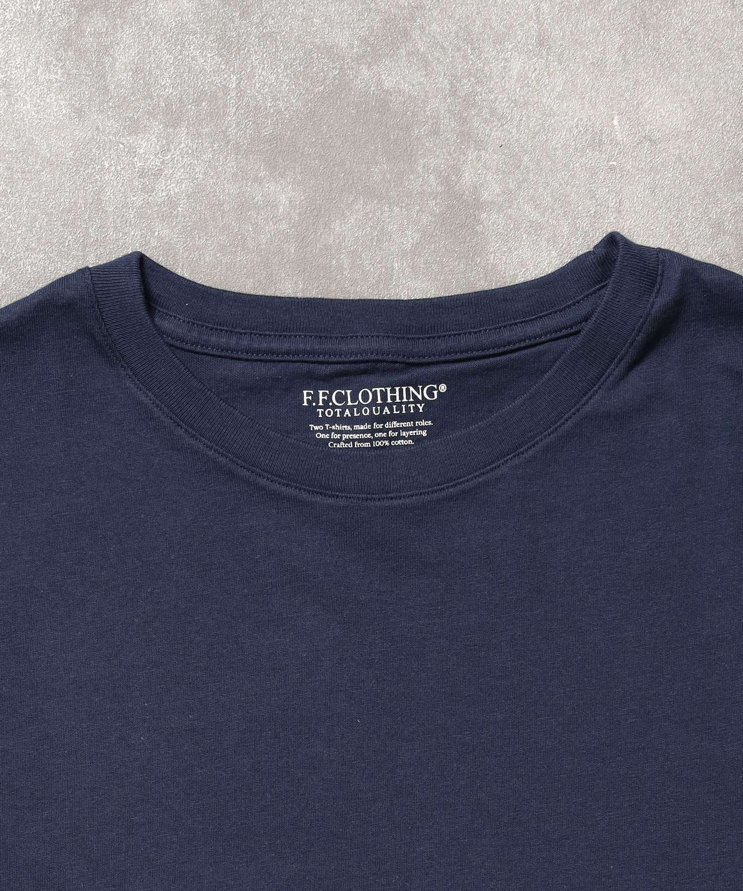 「FFEINらしいミニマルな着こなしを叶える」カラバリ細リブベーシックTシャツ【バイオウォッシュ】 アッシュグレー