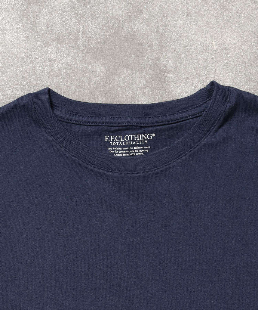 「FFEINらしいミニマルな着こなしを叶える」カラバリ細リブベーシックTシャツ【バイオウォッシュ】 アッシュグレー