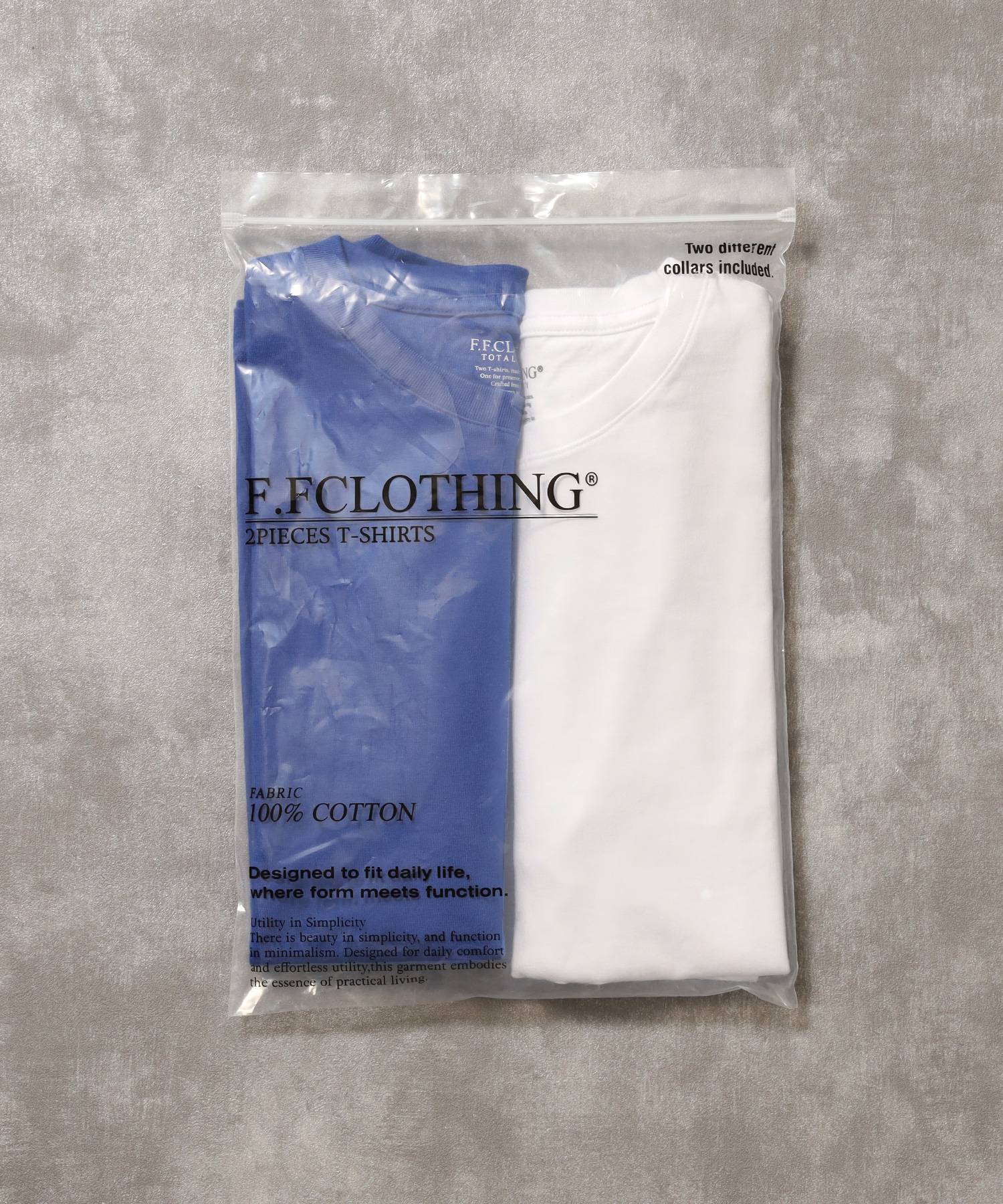 【FFEIN(フェイン)】「FFEINらしいミニマルな着こなしを叶える」カラバリ細リブベーシックTシャツ【バイオウォッシュ】 ロイヤルブルー