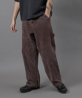 PAINTER'S PANTS / ペインターパンツ ポケット ワイドストレート ブラウン