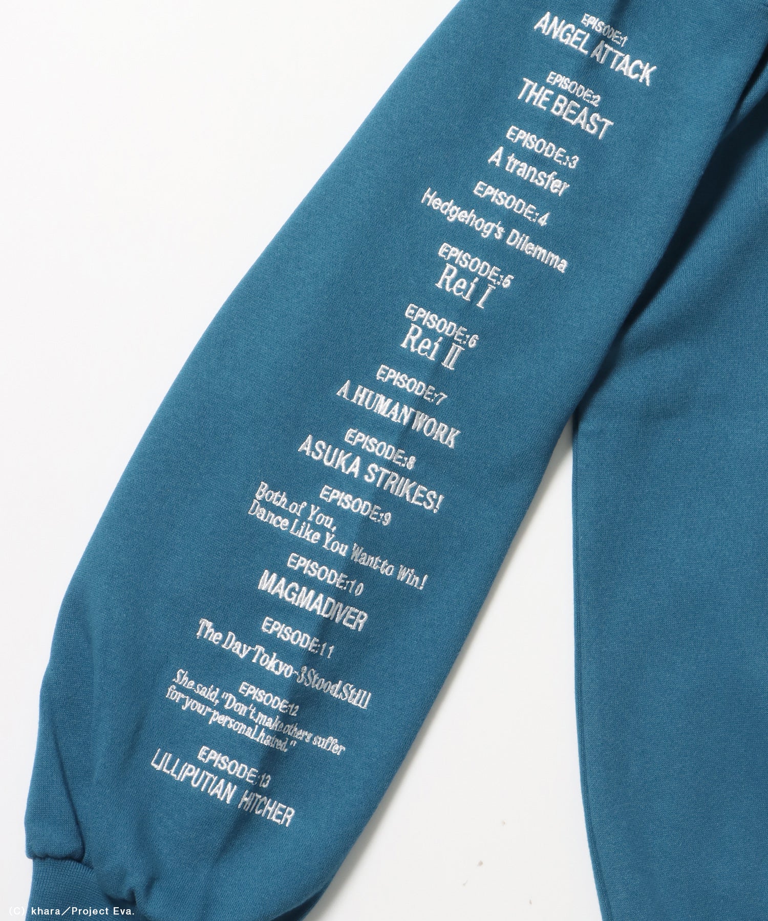 EVA BEST SCENE ZIP PK / オーバーサイズ ビッグシルエット ジップパーカー 刺繍 プリント フーディ 裏起毛 ユニセックス グリーン