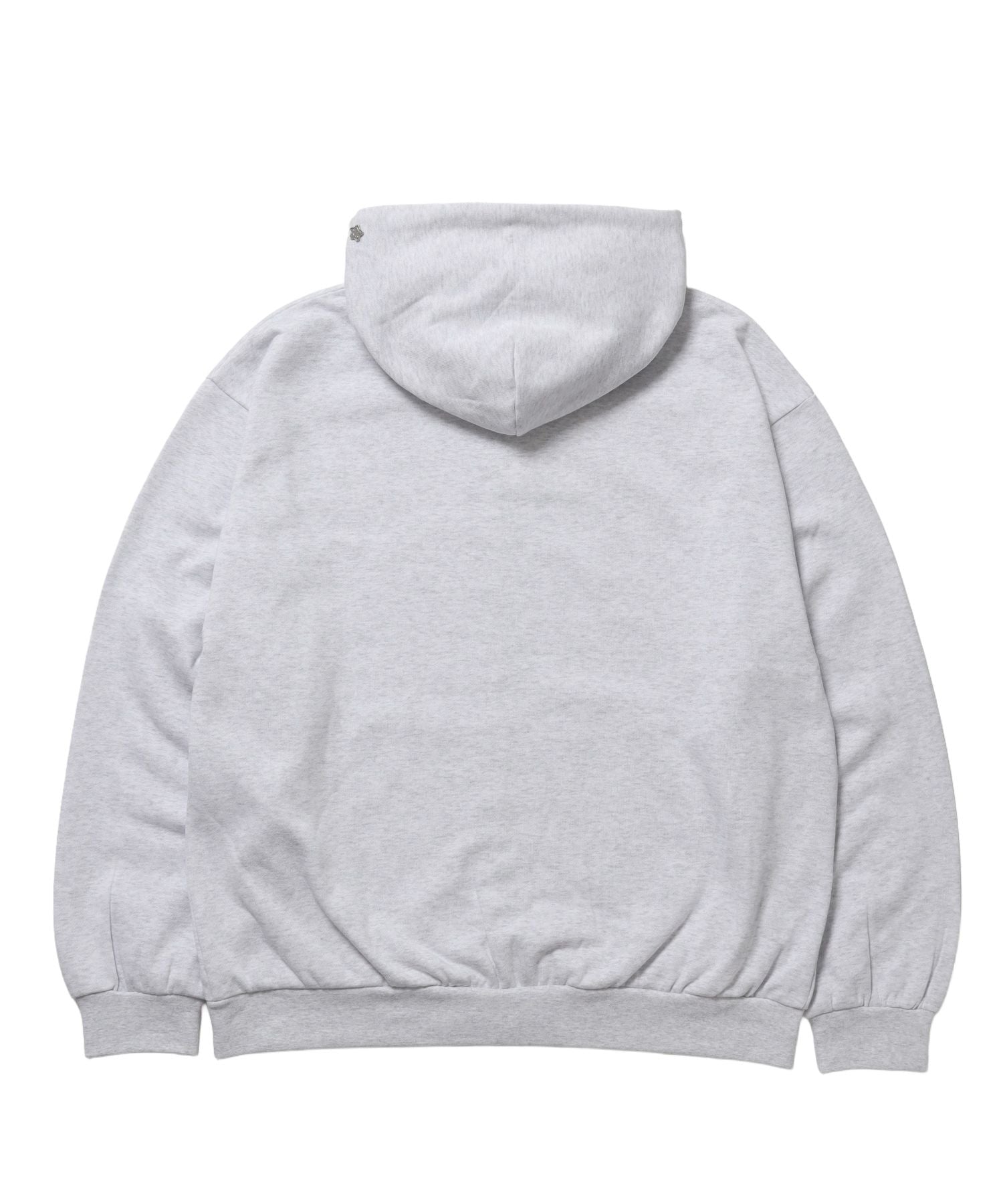 ※WEB限定 / es HOMEロゴ裏起毛ジップパーカー / sqnzU basic logo zip p/k アッシュグレー