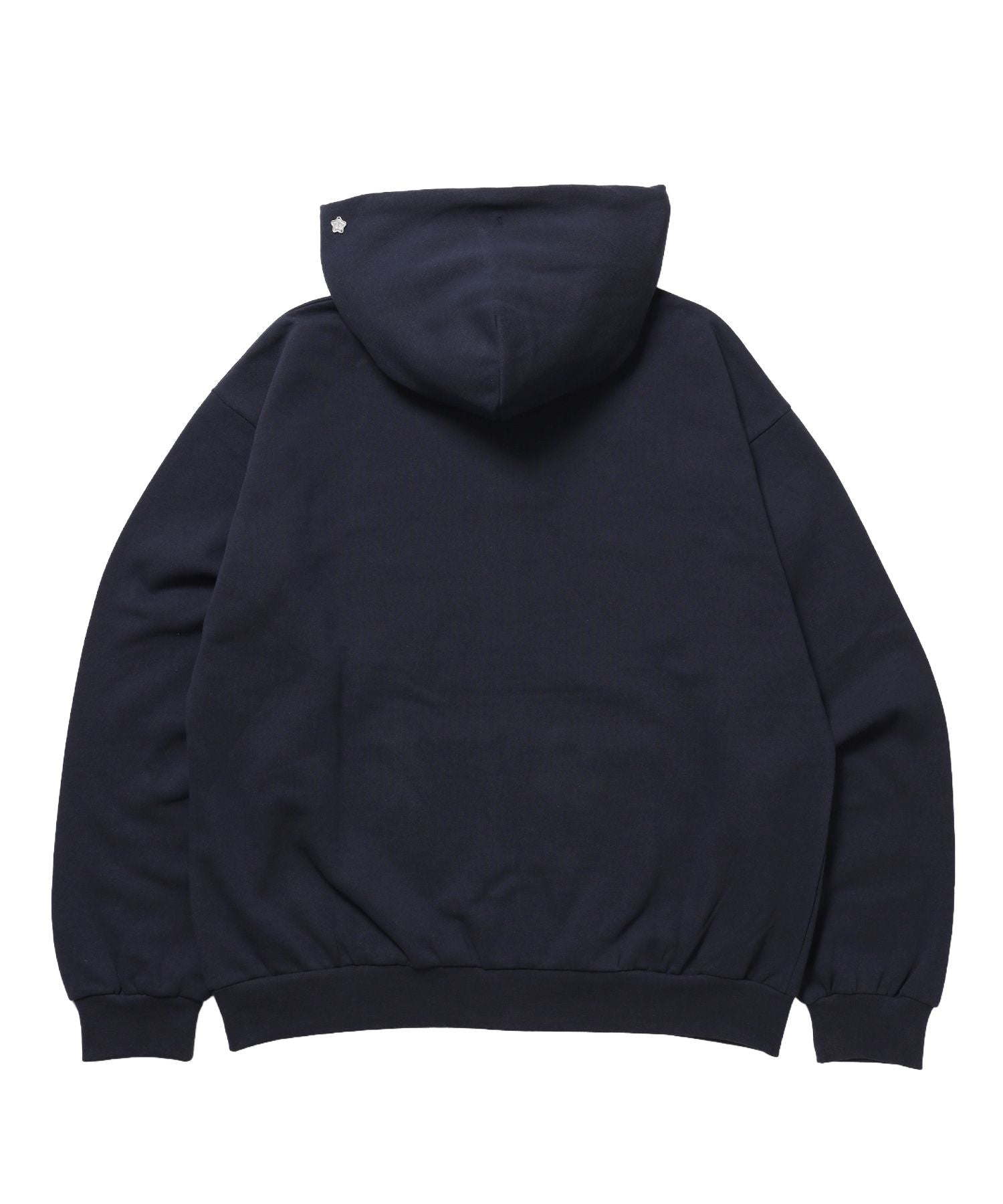 ※WEB限定 / es HOMEロゴ裏起毛ジップパーカー / sqnzU basic logo zip p/k ネイビー
