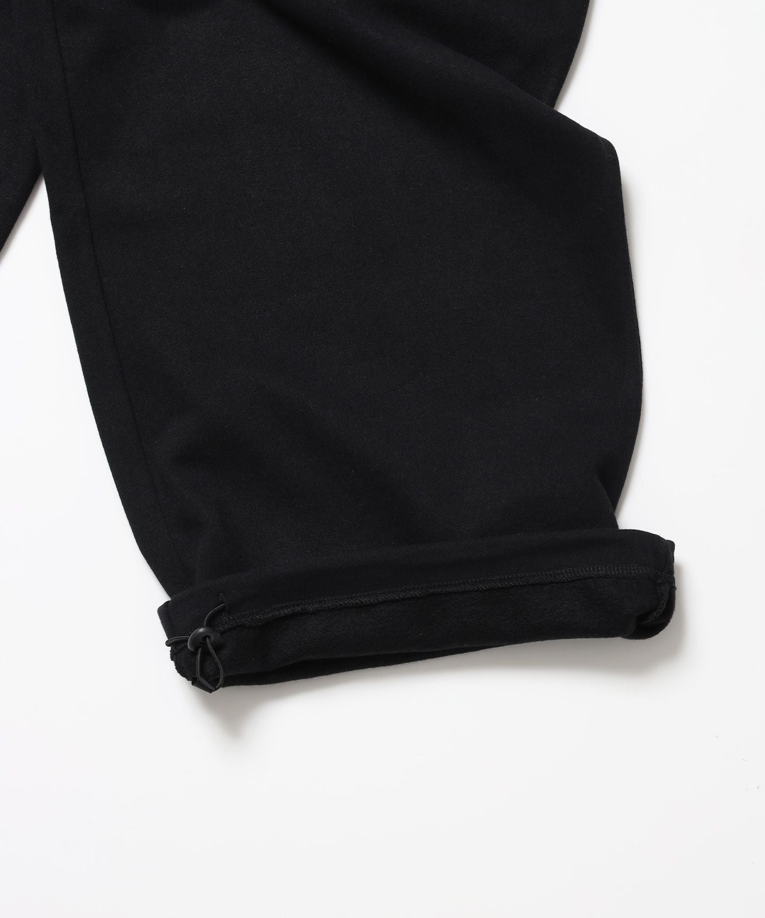 ※WEB限定 / es HOMEロゴ裏起毛スウェットパンツ / sqnzU basic logo sweat pants ブラック