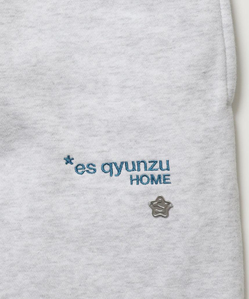 ※WEB限定 / es HOMEロゴ裏起毛スウェットパンツ / sqnzU basic logo sweat pants アッシュグレー