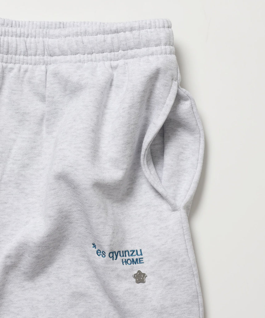 ※WEB限定 / es HOMEロゴ裏起毛スウェットパンツ / sqnzU basic logo sweat pants アッシュグレー